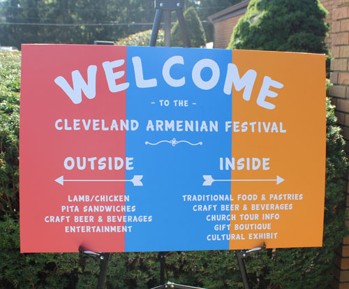 Cleveland Armenian Festival sign