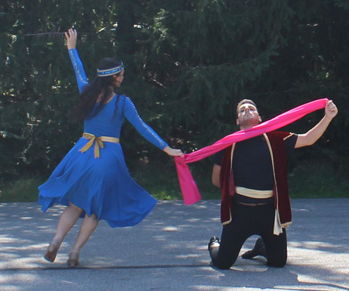 Boy and girl dance from Hamazkayin Armenian Dance Ensemble from Detroit