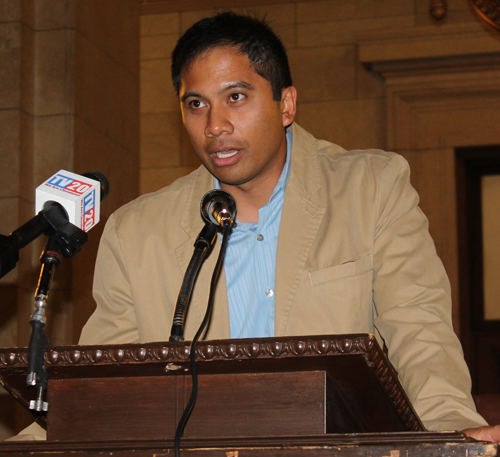 Cleveland Asian Festival board member Mike Mendoza