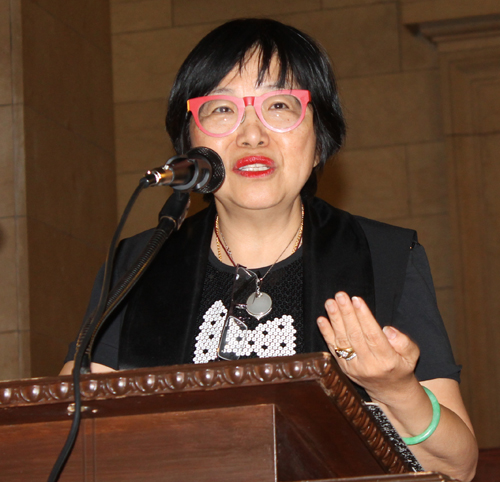 Margaret Wong  giving keynote address