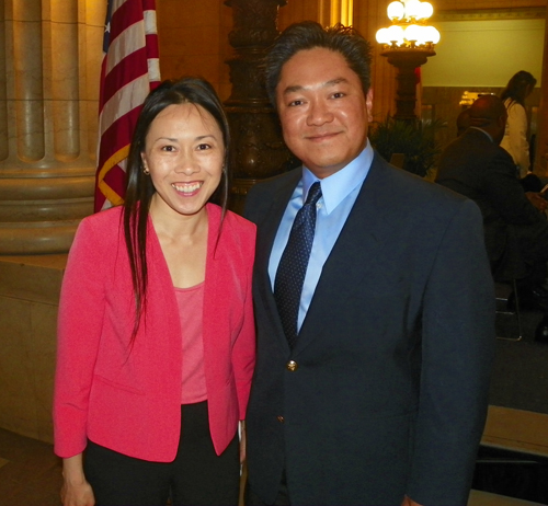 Lisa and Wayne Wong of Organization of Chinese Americans of Greater Cleveland