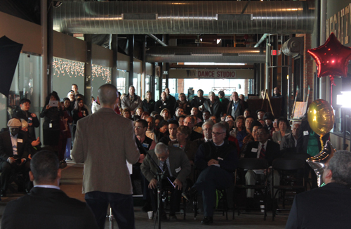 Crowd at the grand opening