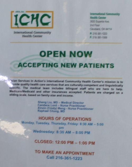 ICHC OPen Now sign