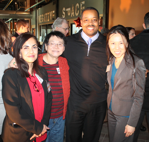 Sujata Burgess, Councilman TJ Dow and Lisa Wong