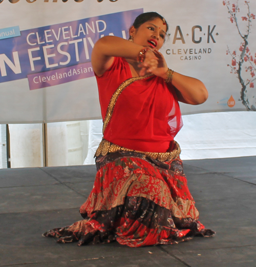 A solo Nepali dance from a member of the Nepali American Organization of Ohio