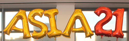 ASIA Inc 21st anniversary balloons