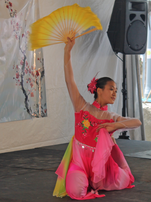  young lady from OCA Pittsburgh performed a graceful Chinese Spring Festival Dance