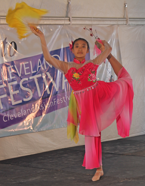  young lady from OCA Pittsburgh performed a graceful Chinese Spring Festival Dance