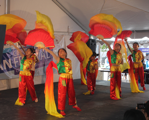 Young girls from OCA Pittsburgh performed a Chinese Spring Dance