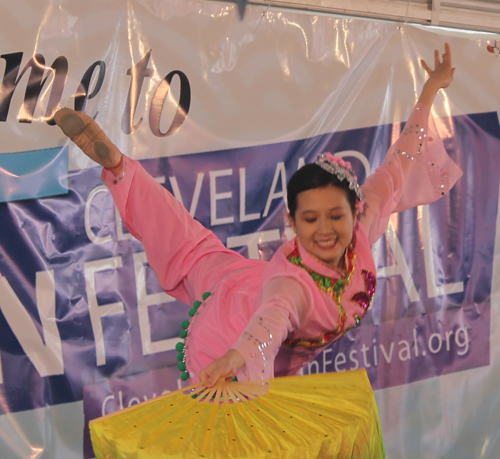  young lady from OCA Pittsburgh performed a traditional Chinese dance