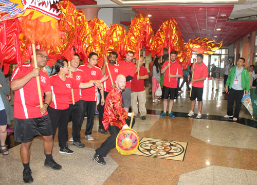 OCA Cleveland Dragon Dance Team at Cleveland Asian Festival