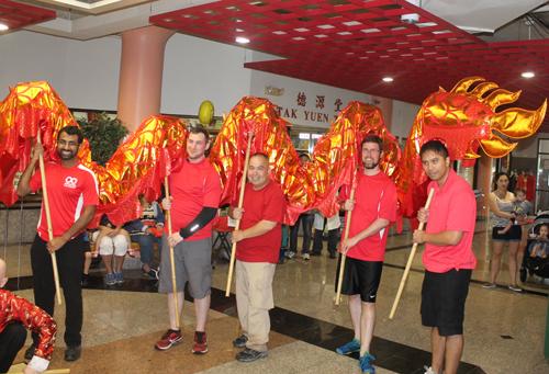 OCA Cleveland Dragon Dance Team at Cleveland Asian Festival