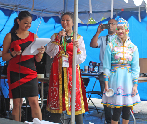 Models wearing the colorful fashions of Asia at the 2017 Cleveland Asian Festival