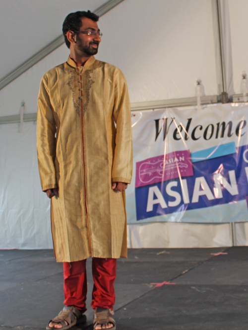 Models wearing the colorful fashions of Asia at the 2017 Cleveland Asian Festival