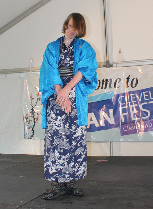 Models wearing the colorful fashions of Asia at the 2017 Cleveland Asian Festival