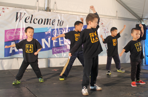 Great Wall Enrichment Center Martial Arts demo at Cleveland Asian Festival