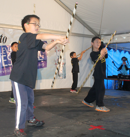 Great Wall Enrichment Center Martial Arts demo at Cleveland Asian Festival