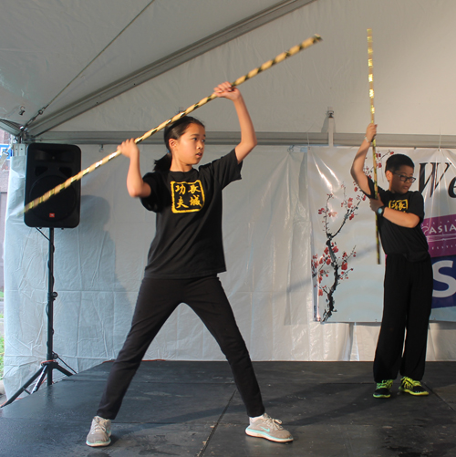 Great Wall Enrichment Center Martial Arts demo at Cleveland Asian Festival