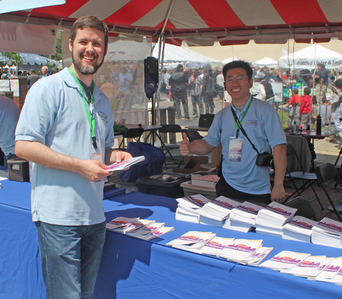 CAF volunteers Aaron Schweizer and David Huang