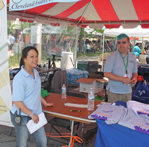 CAF volunteers Melody Lindquist and Raymond Elkin