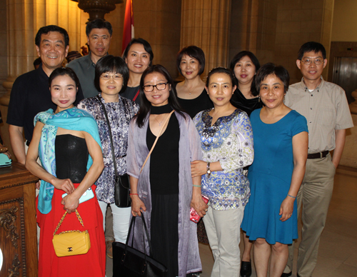 Asian Heritage night at Cleveland City Hall group