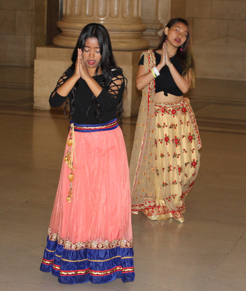 Students performing Nepalese cultural dance