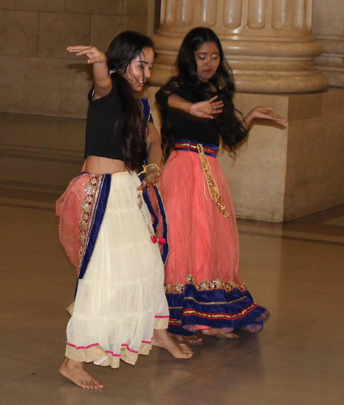 Students performing Nepalese cultural dance