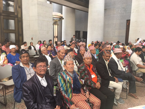 Bhutanese refugees from Akron attending the Legislative Day