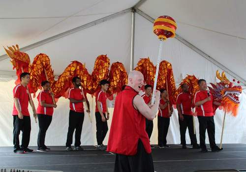 Cleveland OCA Dragon Dance Team at the 2018 Cleveland Asian Festival