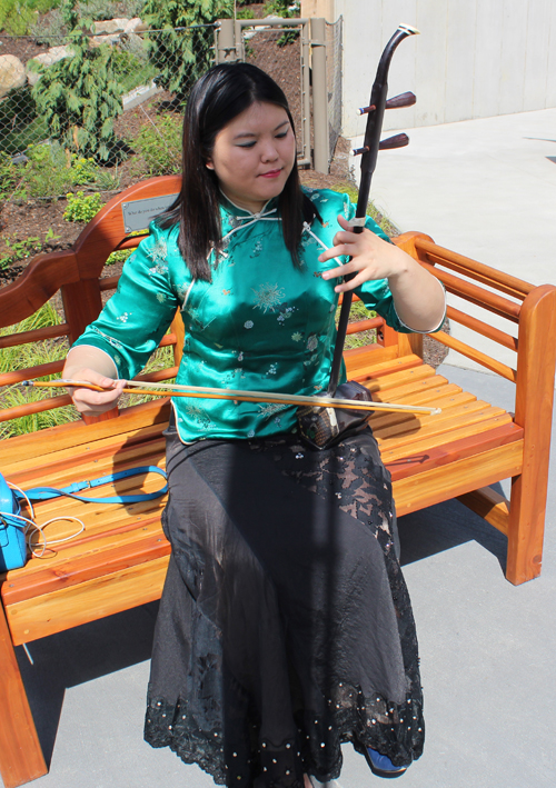 Playing the Erhu