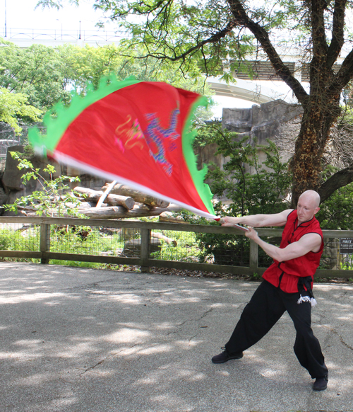 John Cosma with OCA flag