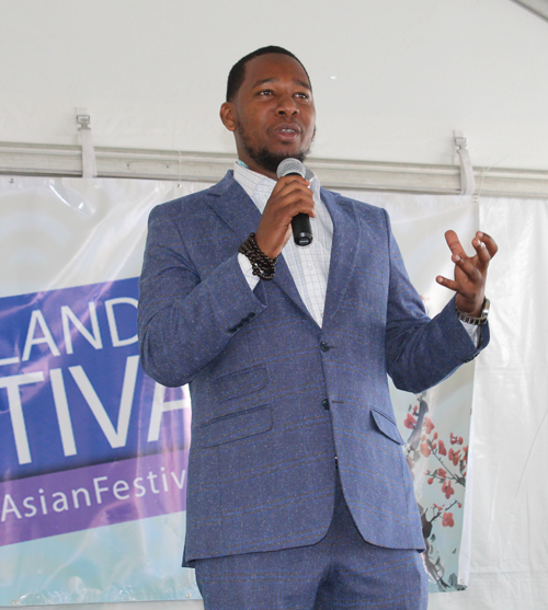 Councilman Basheer Jones at Cleveland Asian Festival