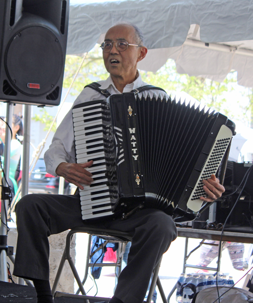 CCCCA choir accompanied by an accordion