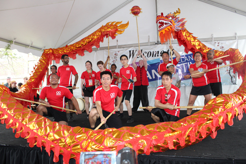 OCA Dragon Team at Cleveland Asian Festival Lantern Stage