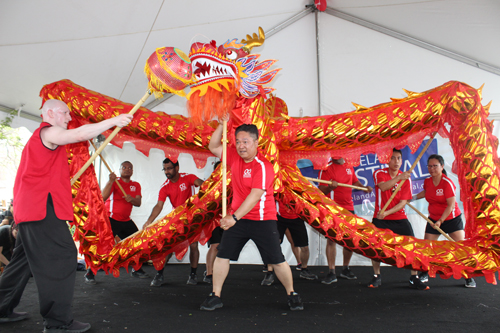 OCA Dragon Team at Cleveland Asian Festival Lantern Stage