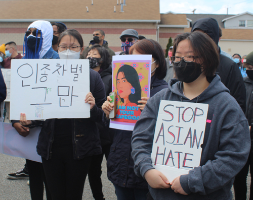 Stop Asian Hate signs