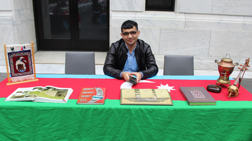 Azerbaijan table at Cleveland Museum of Art