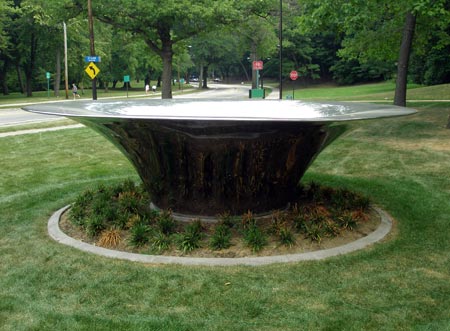 Azerbaijan Cultural Garden in Cleveland - bowl sculpture (photo by Dan Hanson)
