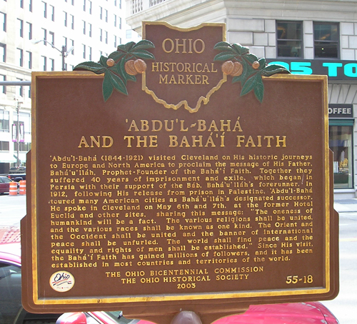 Baha'i Ohio Historical Marker