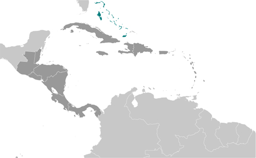 Map of the Bahamas