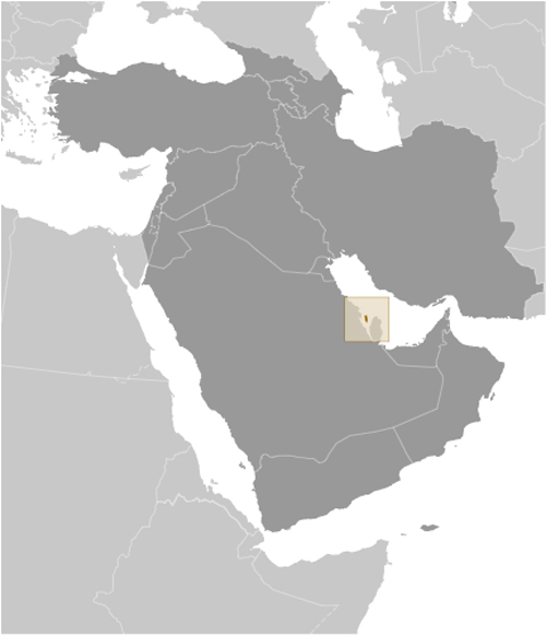 Map of Bahrain