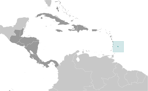 Map of Barbados