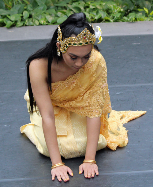 Nikki Noeuth performing traditional Cambodian dance