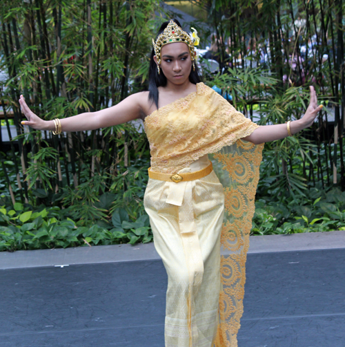 Nikki Noeuth performing traditional Cambodian dance