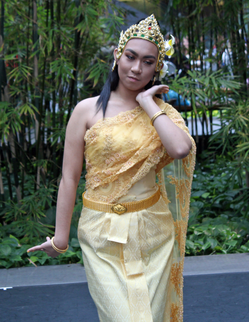 Nikki Noeuth performing traditional Cambodian dance