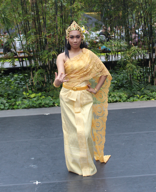 Nikki Noeuth performing traditional Cambodian dance