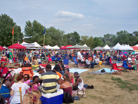 Crowds at the Catholic Fest