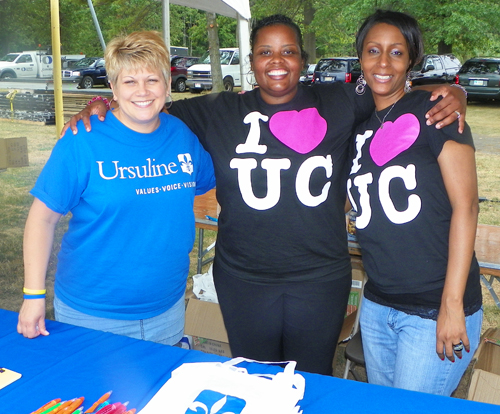 Melissa Waclawik, Tiffany Wallace and Angelique Jones  from Ursuline