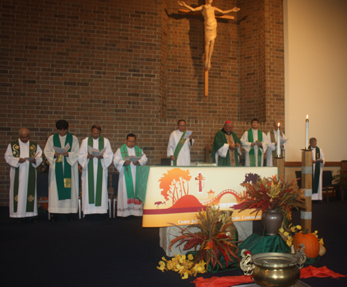 Priests at Asian Catholic Mass in Cleveland