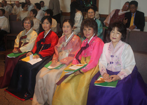 Korean ladies at Asian Catholic Mass